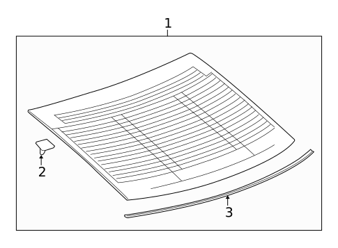Glass & Hardware - Back for 2011 Buick LaCrosse #0