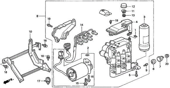 ABS Modulator (2) for 1997 Acura CL #0
