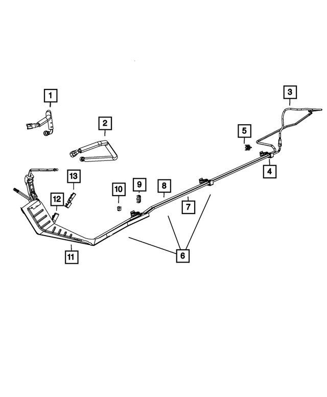 5175876AA - Fuel: Fuel Tube Clip for Mopar Image image