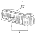 307941019A - Electrical: Headlamp Assembly for Volkswagen: Fox Image