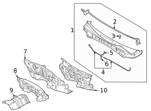Cowl for 2025 Hyundai Tucson #0