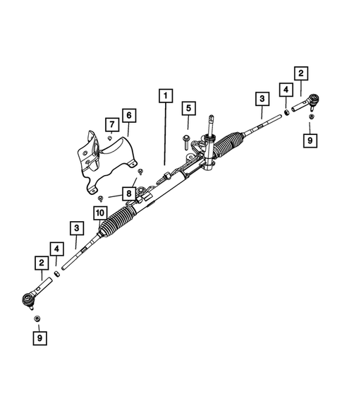 Steering Gear for 2010 Dodge Journey #0