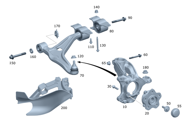 1183309500 - : Transverse Control Arm for Mercedes-Benz Image