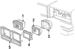 15194306 - Electrical: Headlamp Assembly for Buick: Century, Electra, LeSabre, Regal, Riviera, Skyhawk | Cadillac: Cimarron, Eldorado, Seville | Chevrolet: Blazer, C/K Pickup, Caprice, Cavalier, Celebrity, El Camino, G10, G20, G30, Impala, K5 Blazer, Monte Carlo, P20, P30, R10, R20, R30, Suburban C10, Suburban C20, Suburban K10, Suburban K20, Suburban R10, Suburban R20, Suburban V10, Suburban V20, V10, V20, V30 | GMC: C1500 Pickup, C2500 Pickup, C3500 Pickup, Caballero, G1500, G2500, G3500, Jimmy, K1500 Pickup, K2500 Pickup, K3500 Pickup, P2500, P3500, R1500 Pickup, R2500 Pickup, R3500 Pickup, Suburban C1500, Suburban C2500, Suburban K1500, Suburban K2500, Suburban R1500, Suburban R2500, V1500, V1500 Suburban, V2500, V2500 Suburban, V3500 | Oldsmobile: 98, Calais, Custom Cruiser, Cutlass Calais, Cutlass Ciera, Cutlass Cruiser, Cutlass Salon, Cutlass Supreme, Delta 88, Firenza, Toronado | Pontiac: Bonneville, Grand Prix, J2000 Sunbird, Parisienne, Safari, Sunbird Image