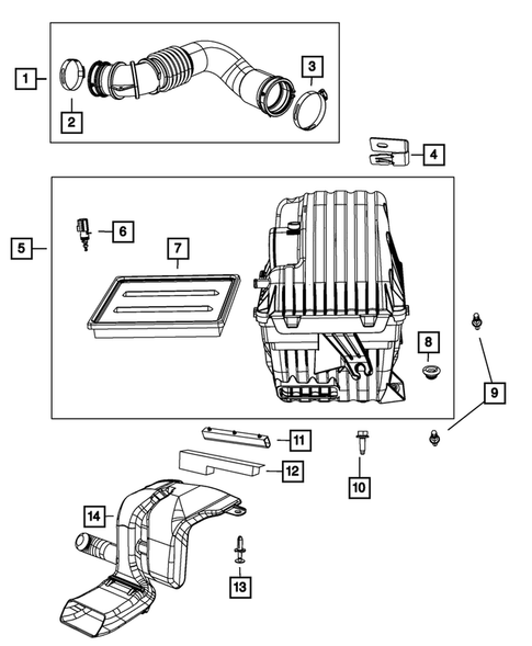 Air Cleaner for 2019 Dodge Journey #0