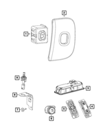 4602751AA - Electrical: Liftgate Switch for Chrysler: Town &amp; Country | Dodge: Durango, Grand Caravan | Jeep: Cherokee, Commander, Grand Cherokee, Grand Cherokee WK | Ram: C/V Image