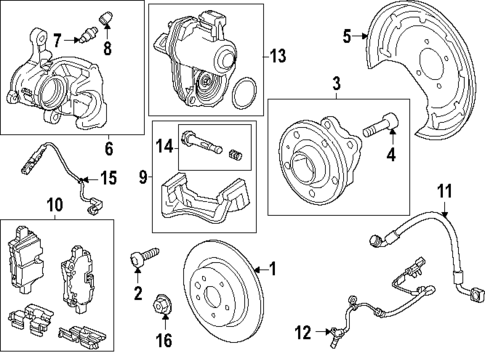 Rear Brakes for 2025 Chevrolet Equinox #0