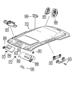 5108112AA - Interior Trim: Coat Hook Bracket for Mopar Image