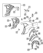 68328282AA - : Quarter Panel Extension, Right for Mopar Image