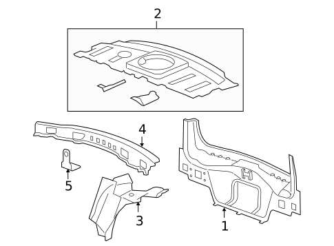 Rear Body for 2006 Cadillac STS #0