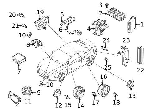 Sound System for 2014 Audi RS5 #1