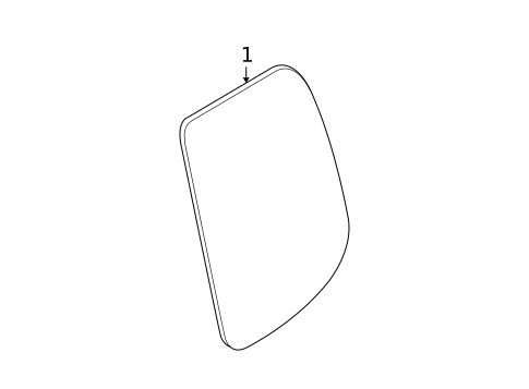 Glass - Rear Door for 2013 Nissan Frontier #1