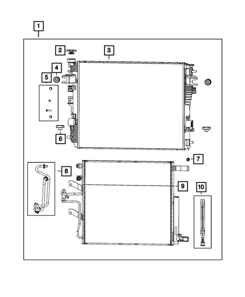 Radiator and Related Parts; Charge Air Cooler for 2022 Ram 1500 Classic #1