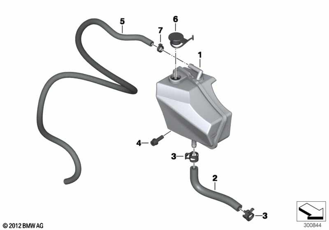 46637659459 - Cooling: Oval-Head Screw with Anti-Rotation Lock - M6X16 for BMW-Motorrad Image