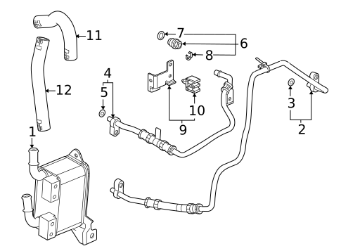 Oil Cooler for 2024 Chevrolet Trailblazer #1