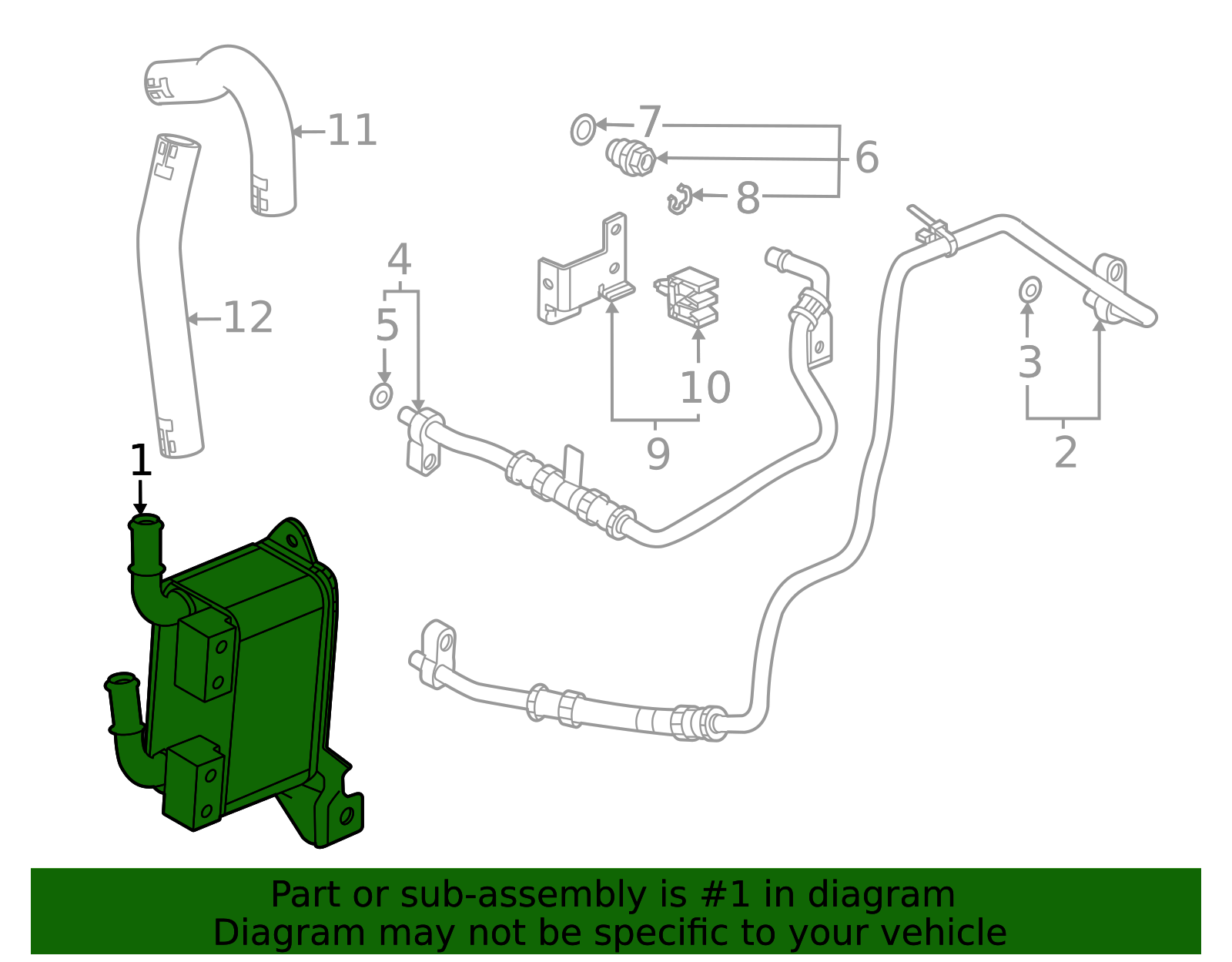 2020-2026 GM Automatic Transmission Fluid Cooling Heat Exchanger ...