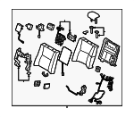 7148050W20A5 - Body: Seat Back Assembly for Lexus: LS460, LS600h Image