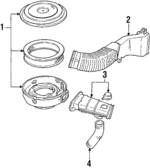 EOTZ9600AG - Engine: Air Cleaner Assembly for Ford Image
