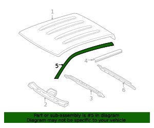 75552-04051 - Drip Molding - 2005-2015 Toyota Tacoma | Toyota Parts ...