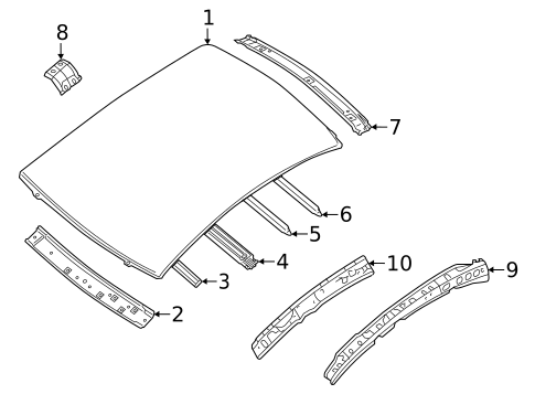 Roof & Components for 2023 Nissan Sentra #1
