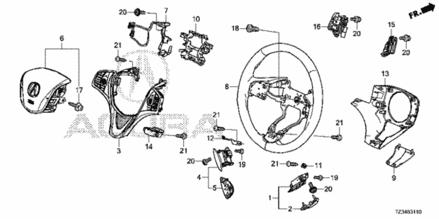 Steering Wheel (SRS) for 2017 Acura TLX #0