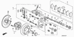 1473SV4010 - Chassis: CALIPER SET, RR. for Honda Image