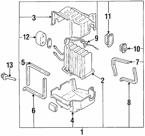 Lirページ Condenser, Compressor & Lines for 1990 Nissan 300ZX | OEM