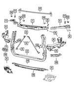 5156136AA - Cooling: Hood Bumper for Dodge: Durango | Jeep: Grand Cherokee, Grand Cherokee WK Image