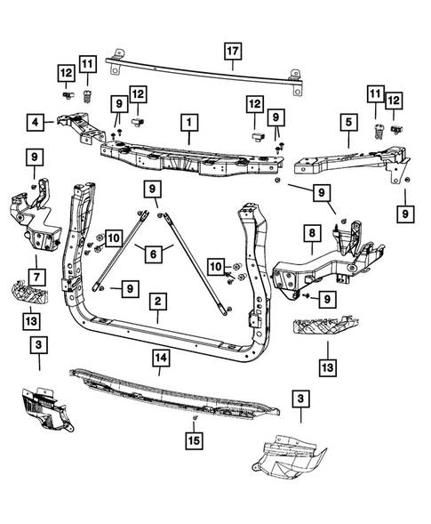 Radiator and Related Parts; Charge Air Cooler for 2015 Jeep Grand Cherokee #0