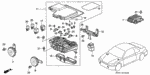 9820030750 - Electrical/Exhaust/Heater/Fuel: FUSE, BLADE (7.5A) for Honda Image
