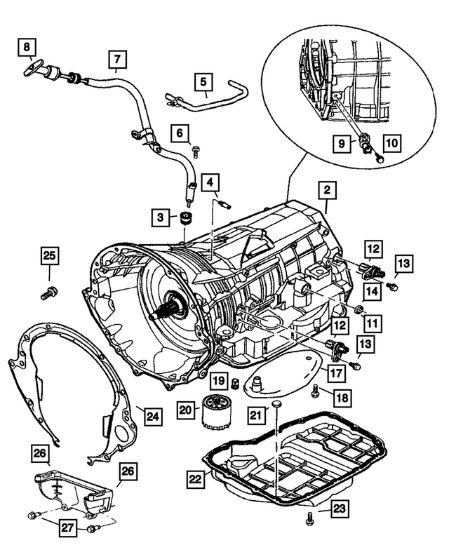 4799613AB - Automatic Transmission Multi-Speed: Transmission Case for Mopar Image image