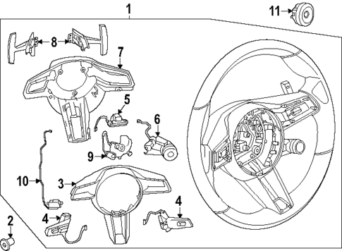 Steering Wheel & Trim for 2024 Porsche Cayenne #4