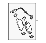 86793555 - : Brake Pads for Cadillac: LYRIQ | Chevrolet: Silverado 1500, Silverado 1500 LTD, Suburban, Tahoe | GMC: Sierra 1500, Sierra 1500 Limited, Yukon, Yukon XL Image