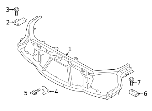 Radiator Support for 2023 Land Rover Discovery #0