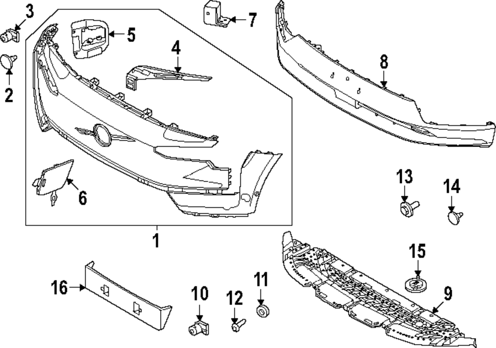 2025 Volvo EX30 Bumper Cover 80010944 | TascaParts.com