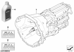 23007533514 - Manual Transmission: Stick-on Label, Transmission Oil for BMW Image