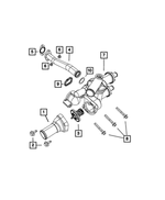 « 6508393AA – Cooling : Tête Collerette Hexagonale Boulon pour Mopar Image »