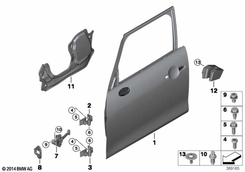 Door, Front for 2020 Mini Cooper S #0
