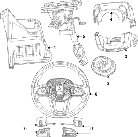 Steering Column for 2024 Ram ProMaster EV #0