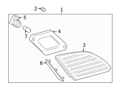 Backup Lamps for 2001 Toyota Avalon #0