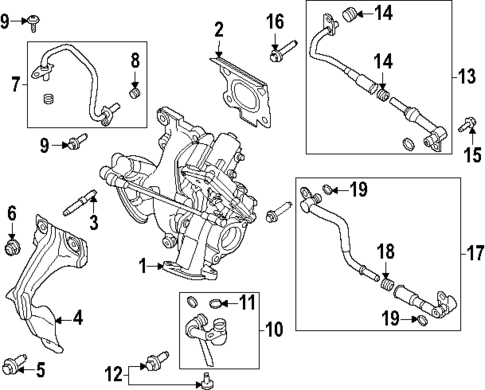Turbocharger & Components for 2025 Ford Bronco Sport #0