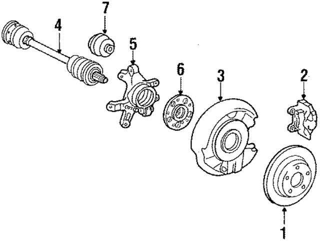2013500646 - Suspension: Hub for Mercedes-Benz Image