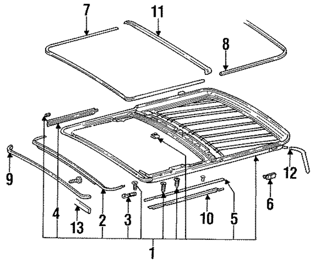 1407801629 - Body: Frame for Mercedes-Benz Image