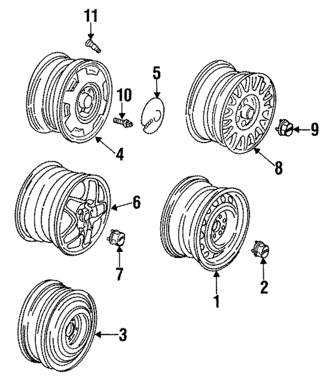 437601171 - Suspension: Hub Cap for Audi Image