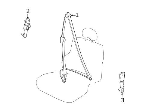 Front Seat Belts for 2010 Kia Optima #0