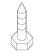 9CN600412B - Body: Mud Guard Screw for Mazda: 6, CX-70, CX-9, CX-90 Image