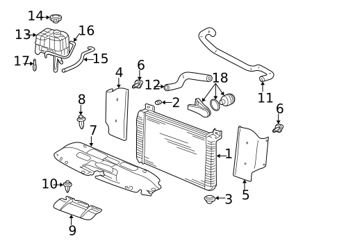 Radiators, Coolers & Related Components for 2005 GMC Yukon #0