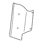 15004579 - Cooling System: Baffle for Cadillac: Escalade | Chevrolet: Silverado 1500 HD, Silverado 2500, Silverado 2500 HD, Silverado 3500, Suburban 1500, Suburban 2500, Tahoe | GMC: Sierra 1500, Sierra 1500 HD, Sierra 2500, Sierra 2500 HD, Sierra 3500, Yukon, Yukon XL 1500, Yukon XL 2500 Image