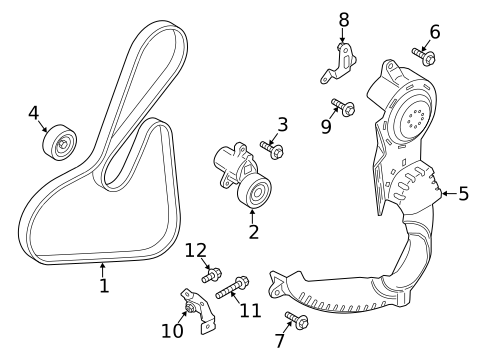Belts & Pulleys for 2015 Ford Fiesta #0