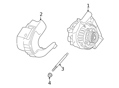 Alternator for 2005 Mercury Montego #0